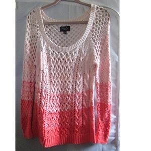 American Eagle Outfitters S/P ombre  coral knit